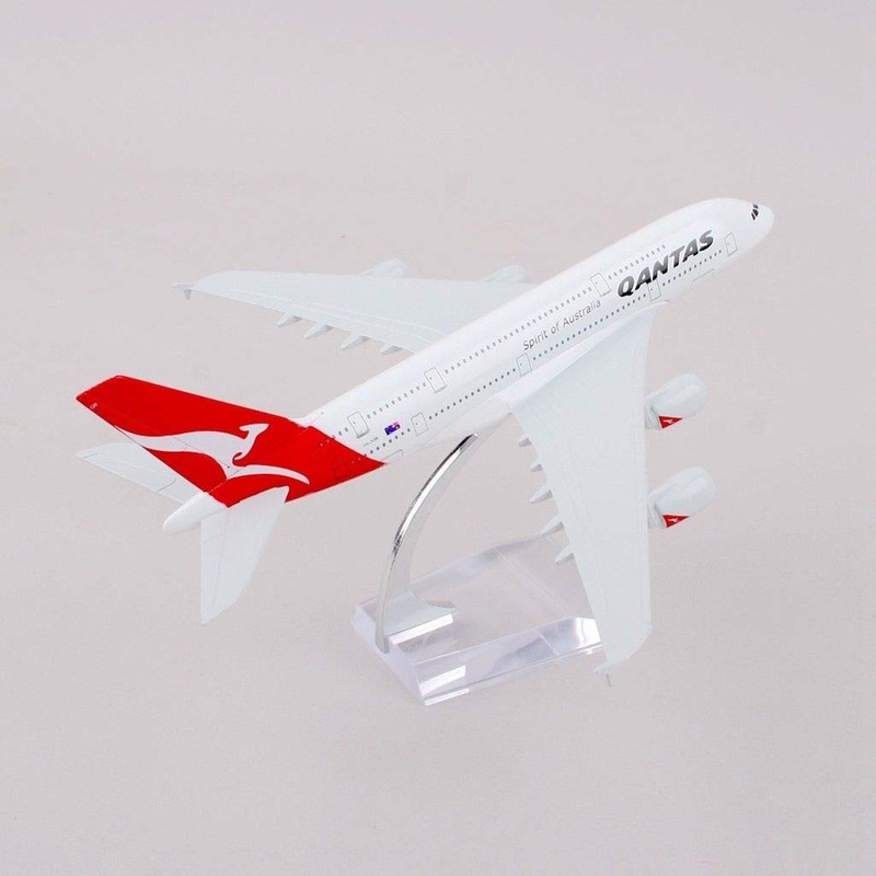 Airplane Diecast Qantas Airlines Airbus A380 16Cm