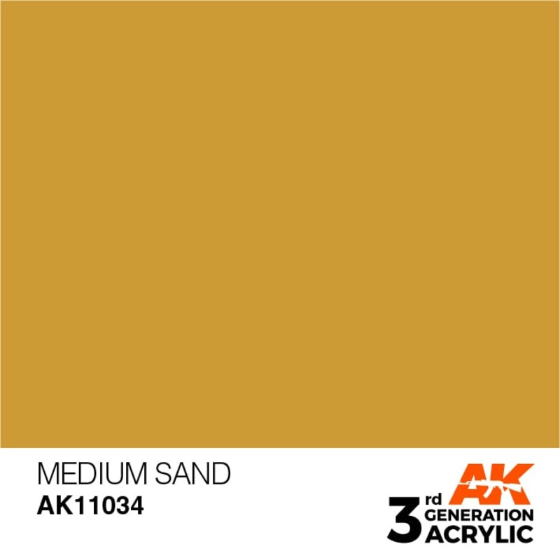 AK Interactive 3rd Gen Acrylic AK11034 Medium Sand 17ml