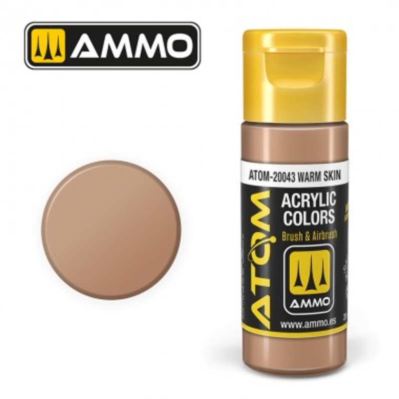 AMMO by Mig 20043 ATOM Acrylic Color – Warm Skin