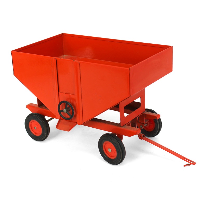 (B&D) 1/16 Allis Chalmers Orange Steel Gravity Wagon with Orange Rims – Loose, No Box