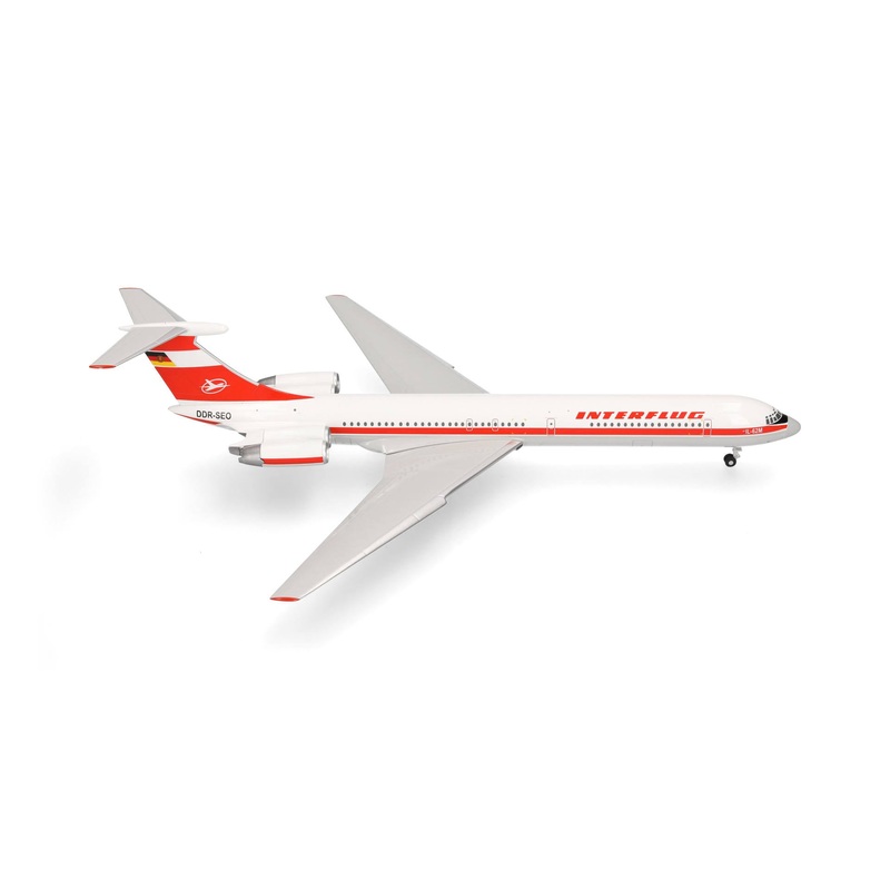 571708-001 | Herpa Wings 1:200 | Ilyushin IL-62M Interflug DDR-SEO