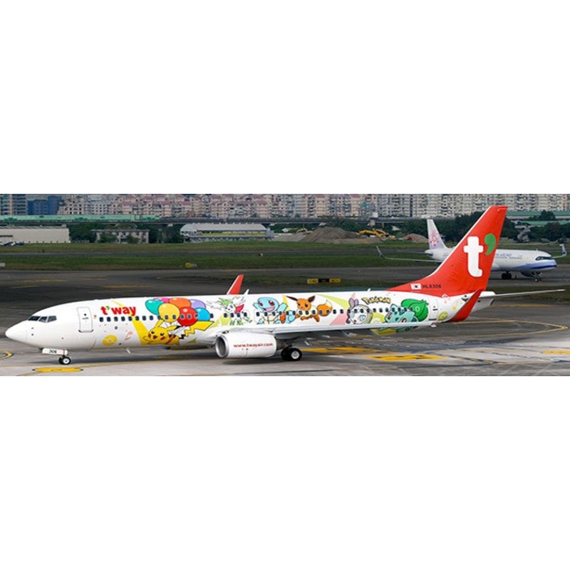 JCSA2037 | JC Wings 1:200 | BOEING 737-800 T’WAY AIR PIKACHU JET TW LIVERY REG: HL8306 | was due April 2023