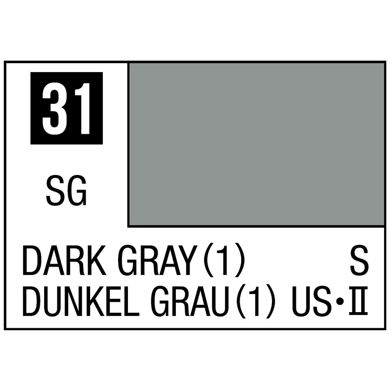 Mr Hobby Mr. Color 31 – Dark Gray 1 (Semi-Gloss) – 10ml