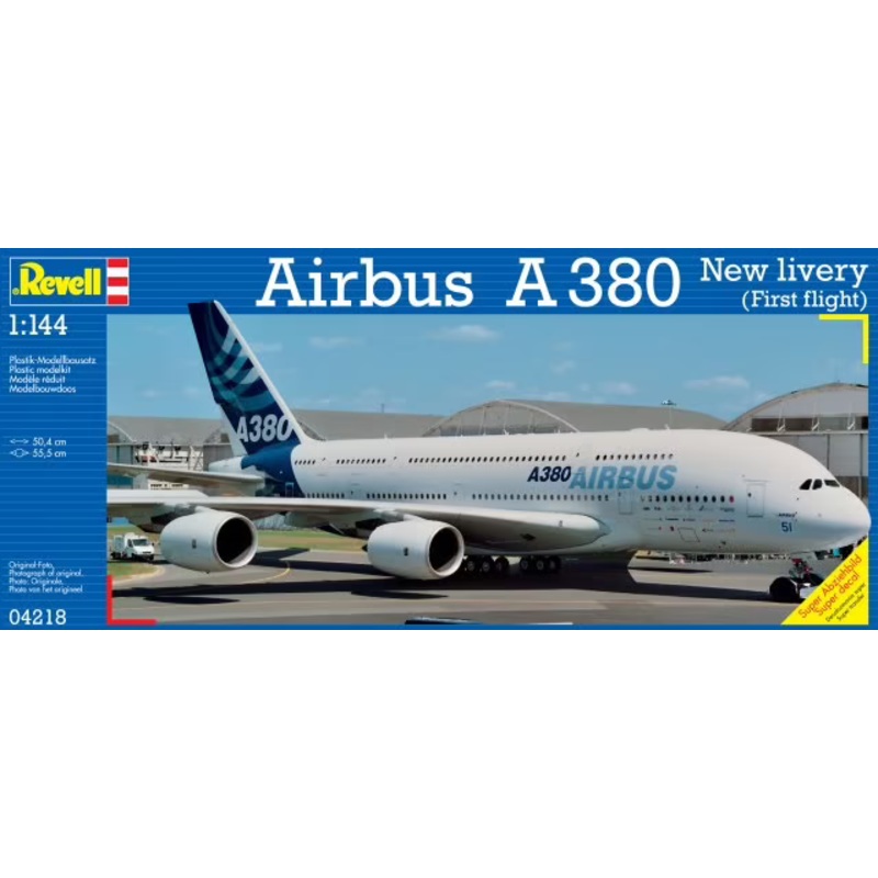 Revell 1/144 Airbus A380 House Livery Plastic Model Kit 04218