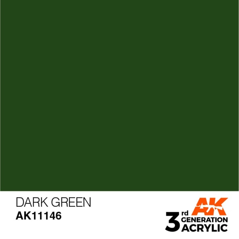 AK Interactive 3rd Gen Acrylic AK11146 Dark Green 17ml