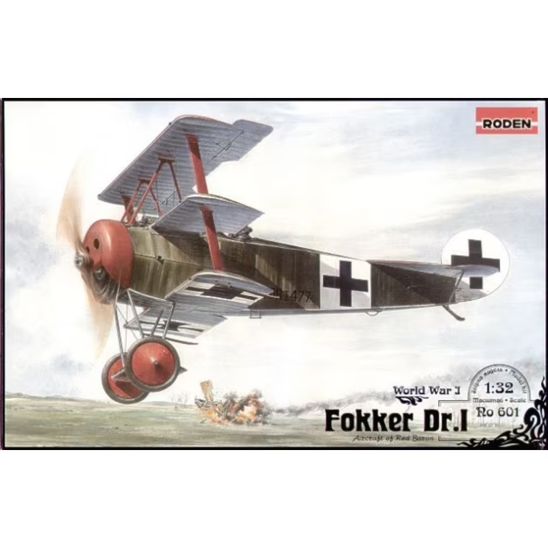 Roden 1/32 German Fokker Dr.I Tri-Plane Ro 601