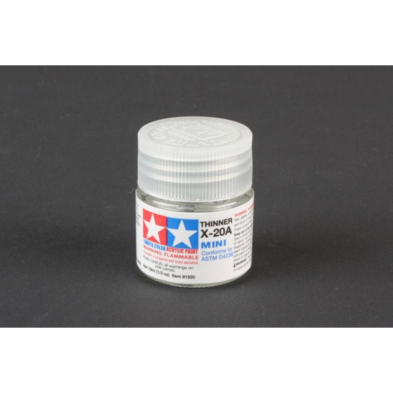 Tamiya – Acrylic Mini X-20A Thinner, 10ml Bottle