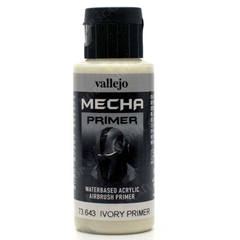 Vallejo Mecha Color 73.643 Primer Ivory Primer 60ml Bottle