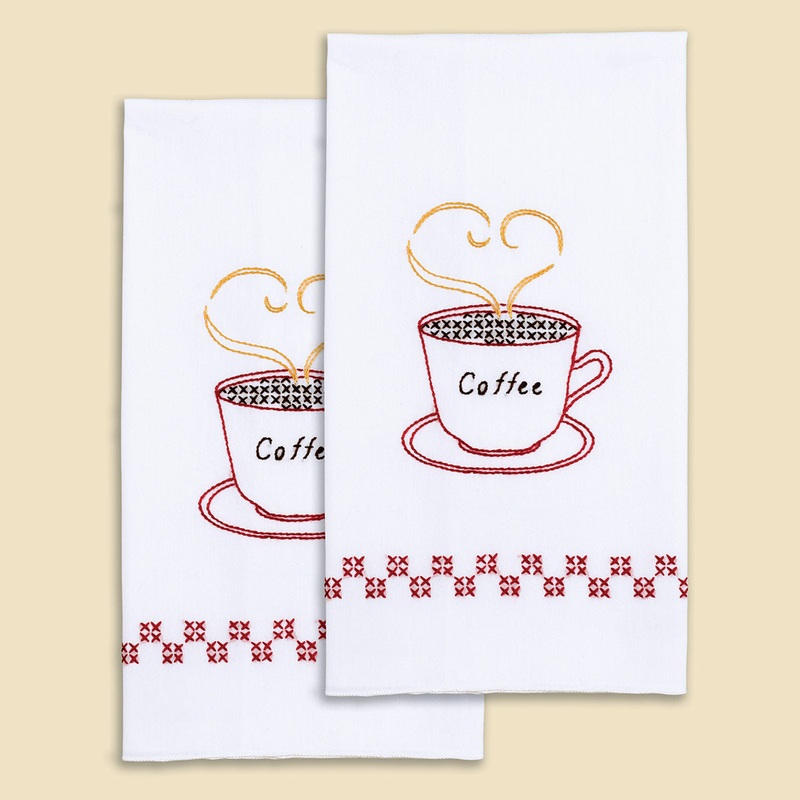 Coffee Time Decorative Hand Towels 320-127