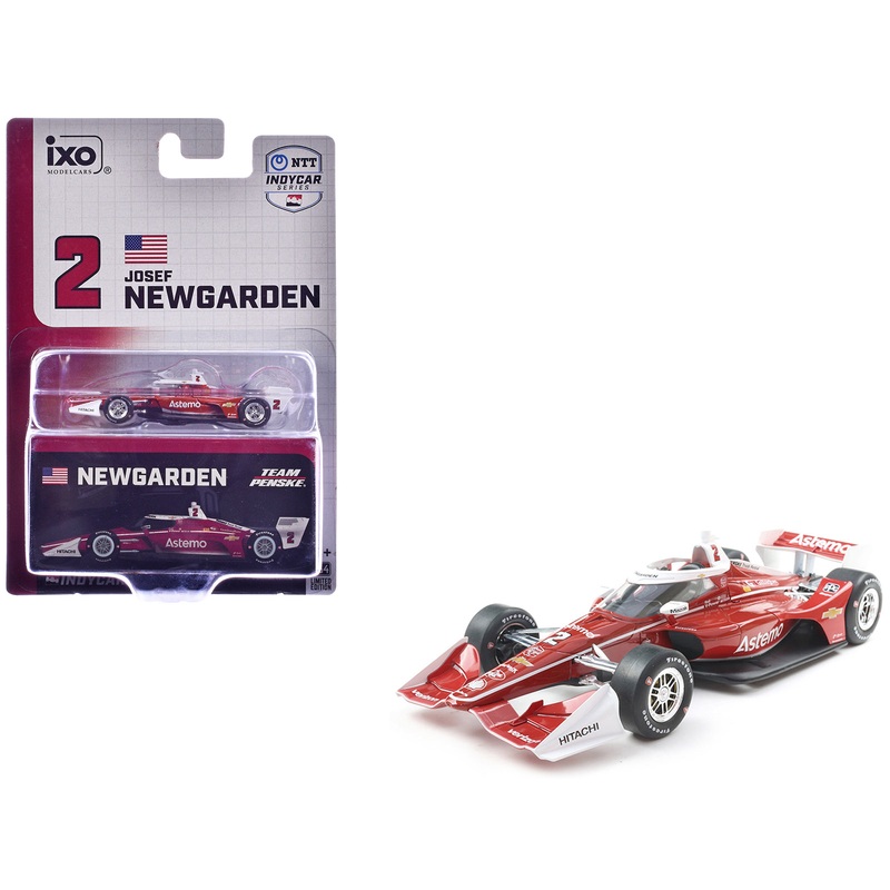 Dallara IndyCar #2 Josef Newgarden “Astemo” Team Penske (Road Course Configuration) “NTT IndyCar Series” (2025) 1/64 Diecast Model Car by IXO Models