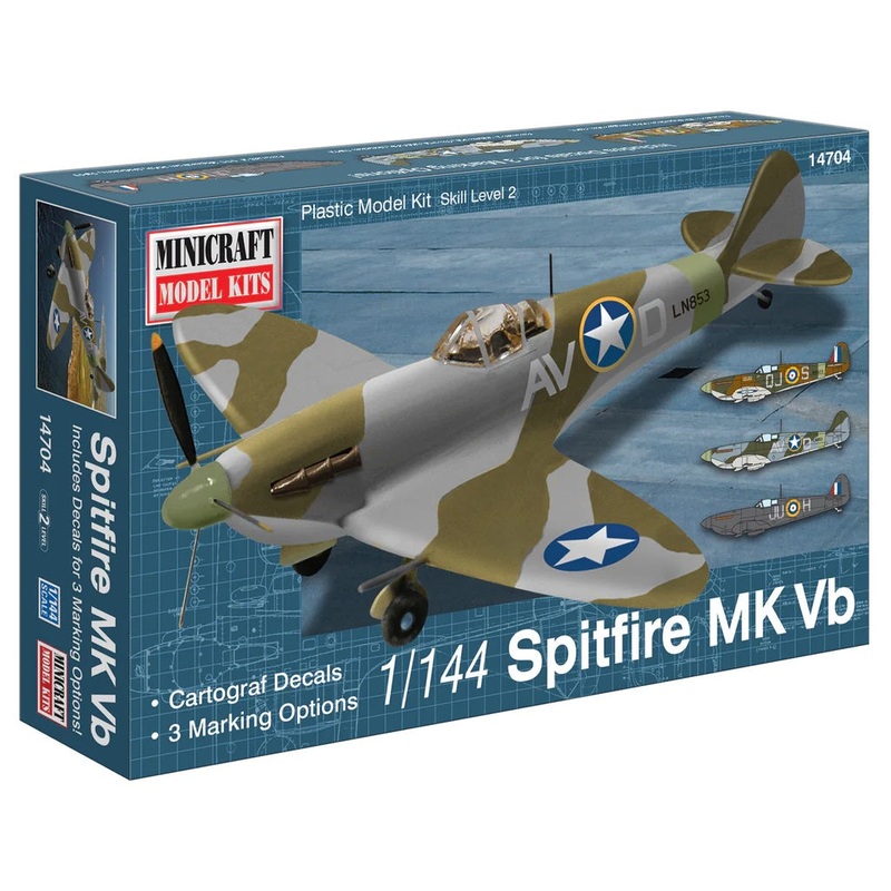 Minicraft 1/144 Supermarine Spitfire Vb US Army Air Force USAAF/ RAF (