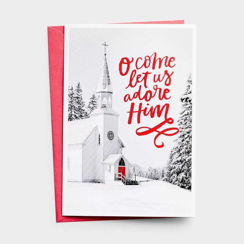 O Come Let Us Adore Boxed Christmas Cards 18-count 60673