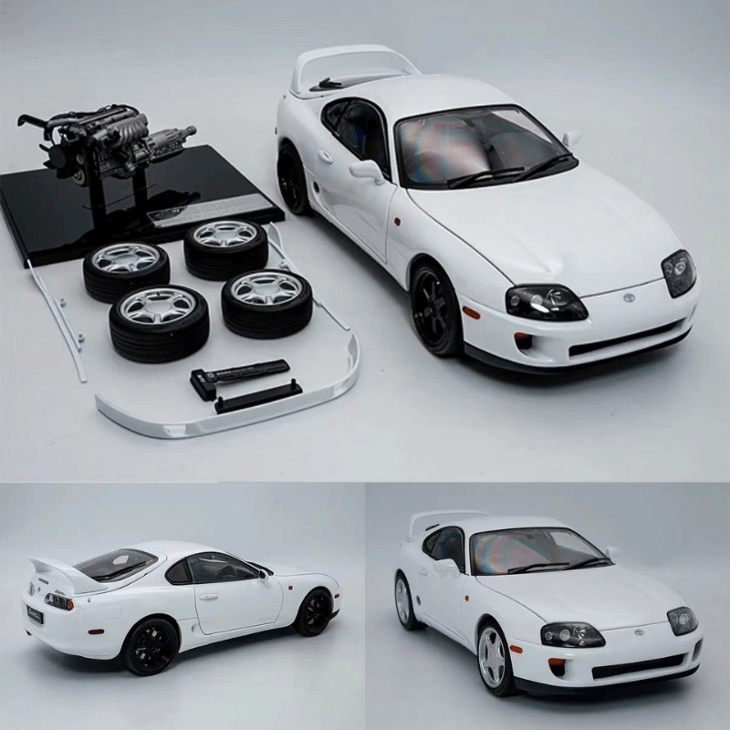 1:18 Scale Toyota Supra Die-cast Model Car Purple right