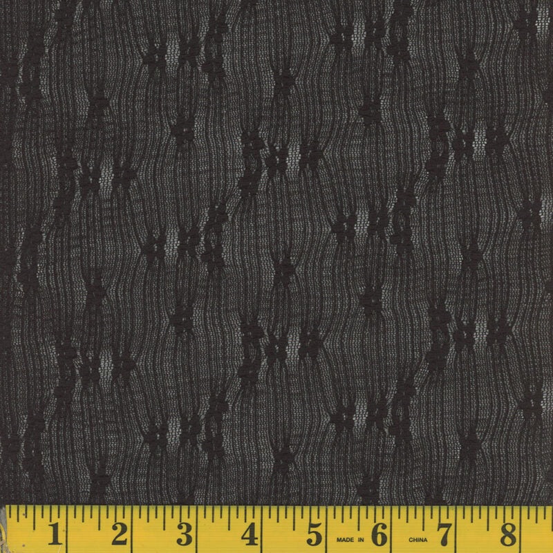 Bubble Lace Fabric 1402 Black