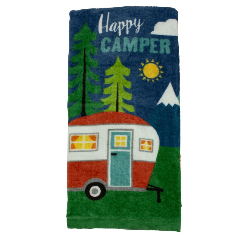 Ritz Happy Camper Printed Kitchen Towel 13489