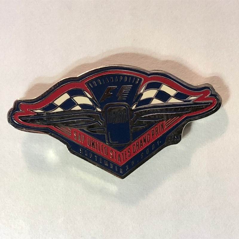 F1 2001 US Grand Prix Indianapolis Vintage Lapel Pin