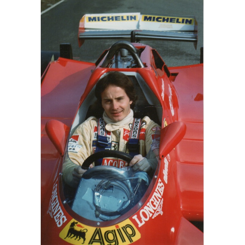 Gilles Villeneuve Press Photo, In Ferrari 126 C (1981)