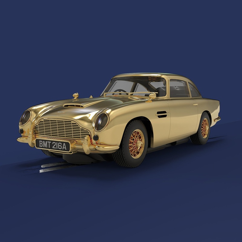 Scalextric James Bond Aston Martin DB5 Slot Car – Goldfinger 60th Anniversary Gold Edition