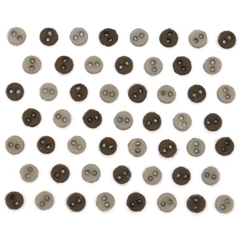 Buttons Micro Mini Greige 9522