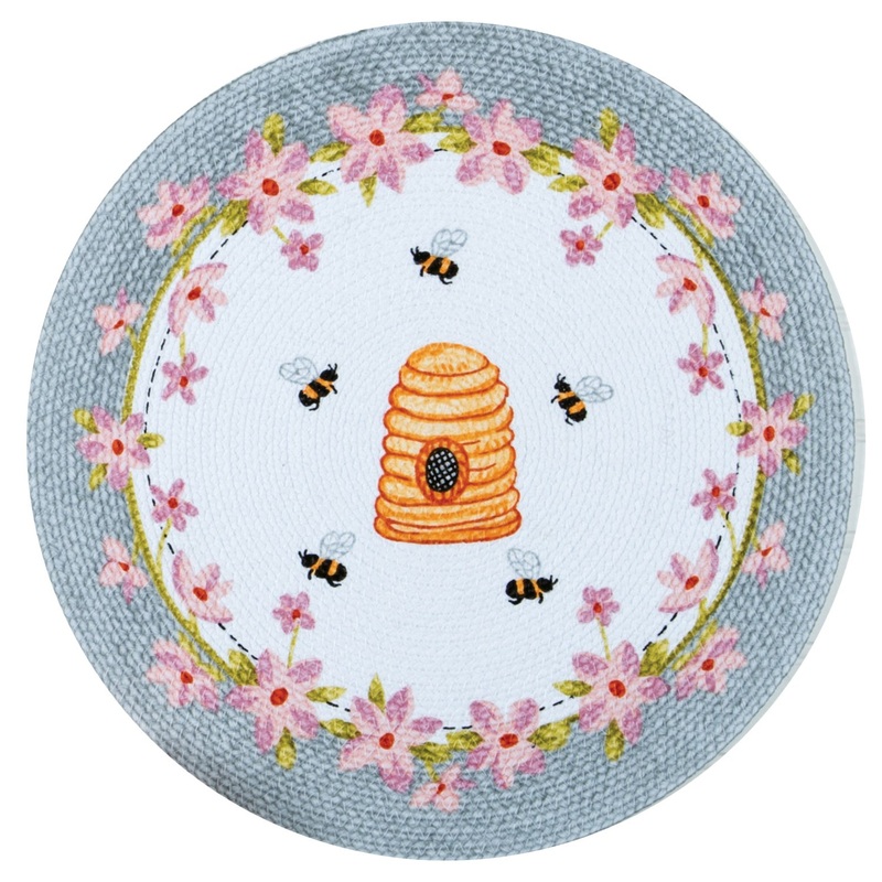 Bee Inspired Braided Round Placemat R4764