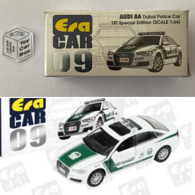 ERA CAR #09 – Audi A6 Dubai Police Car (1:64 Scale – White – Boxed) K00g