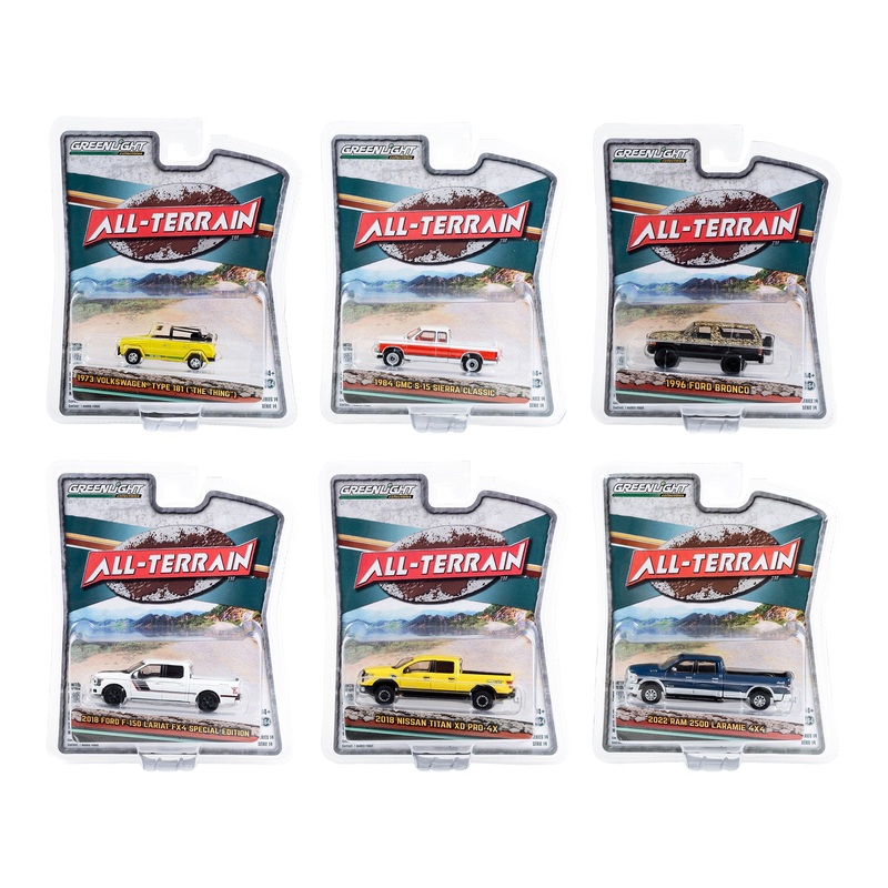 “All Terrain” Series 14 Set of 6 pieces 1/64 Diecast Model Cars by Greenlight