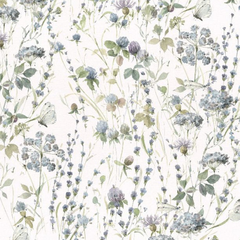 Au Natural Collection Packed Floral Cotton Fabric 17818 Ivory