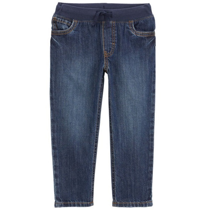 Boys’ Pull-on Denim Pants 2R061610-463 Dark Blue 2T