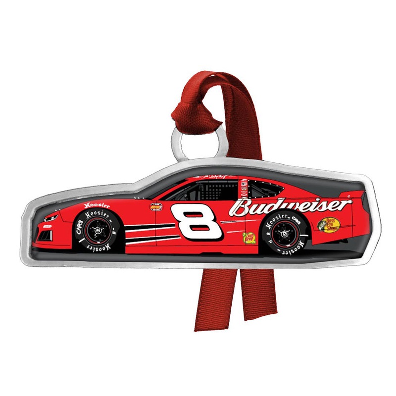 Dale Earnhardt Jr Budweiser #8 Late Model Pewter Car Christmas Ornament