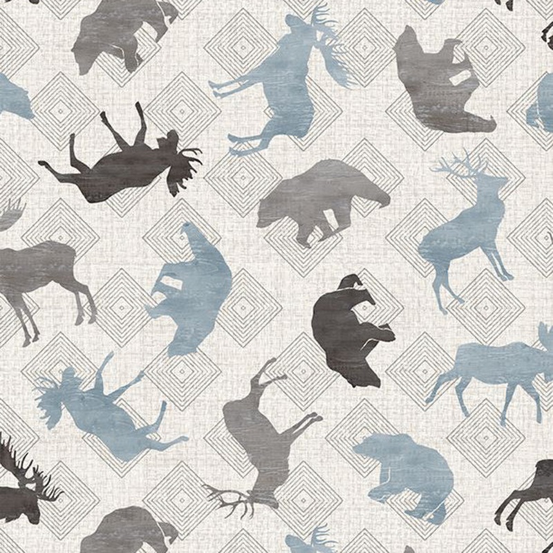 Wild Woods Lodge Collection Animal Toss 59025 Taupe