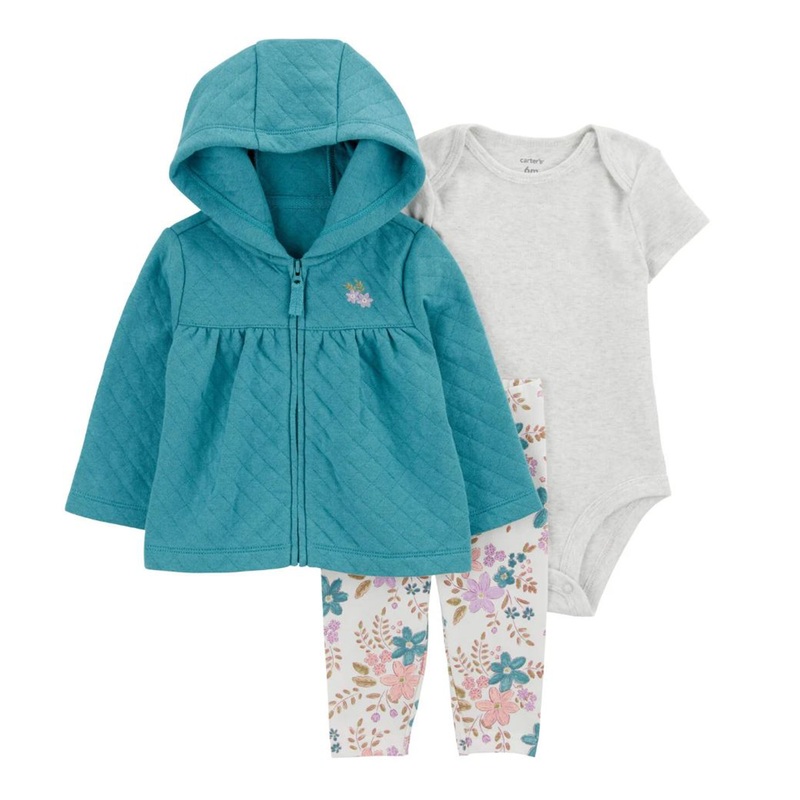 Baby Girls’ 3-Piece Quilted Cardigan Set 1R960610 Newborn