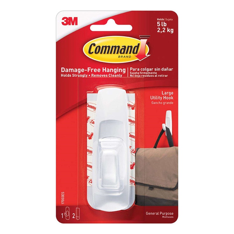 Command Large Utility Hooks 17003 1 hook, 2 strips