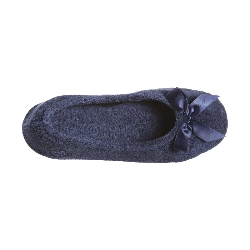 Women’s Classic Terry Ballerina Slippers 96008 Navy Small
