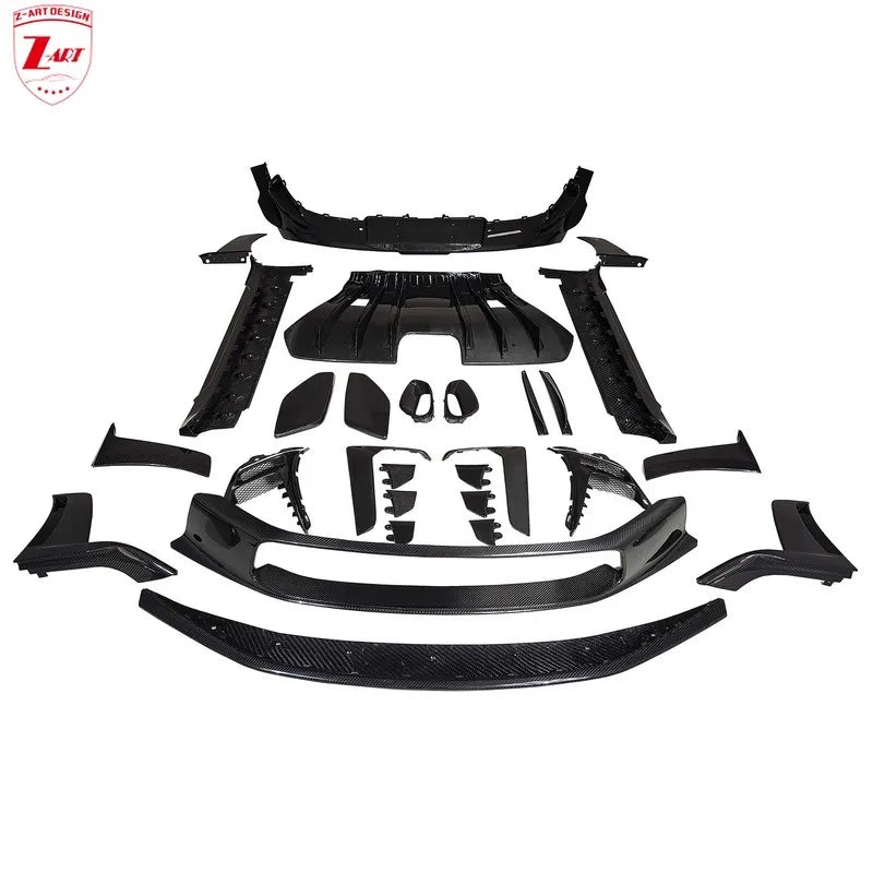 Z-ART 992 GT3RS OEM Body Kit for Porsche 992 GT3 RS  Dry Carbon Fiber OEM Kit for Porsche 911 GT3 RS 2022+ Plastic To Dry Carbon DRY GLOSSY 3K CF