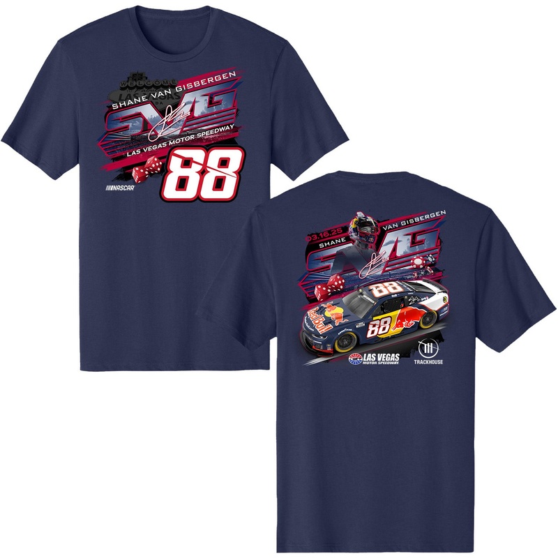 Shane van Gisbergen 2025 Red Bull Trackhouse #88 2-Spot T-Shirt M