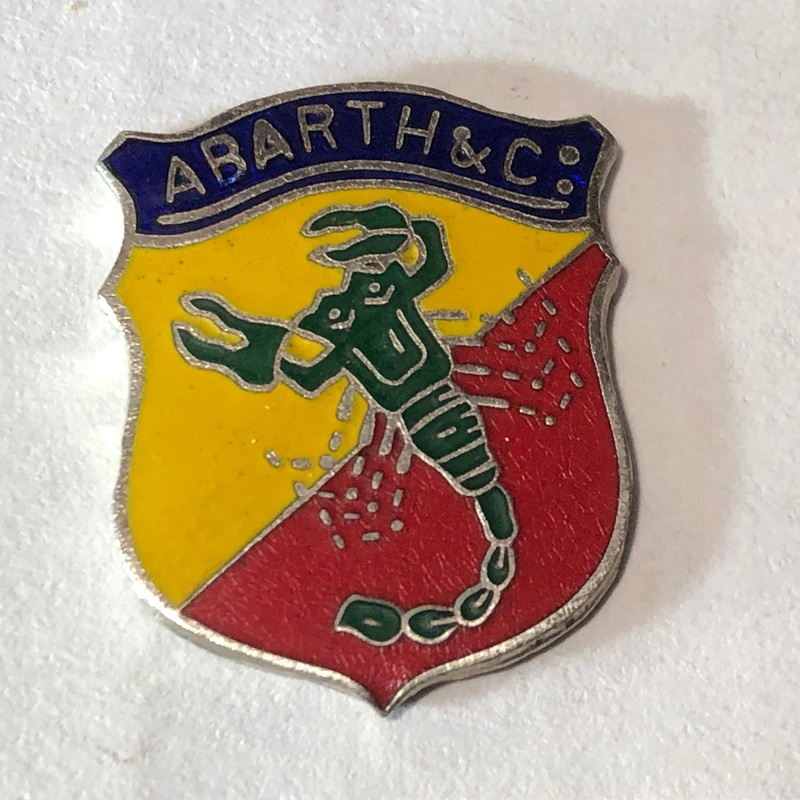 Abarth Vintage Lapel Pin (separated from pin)
