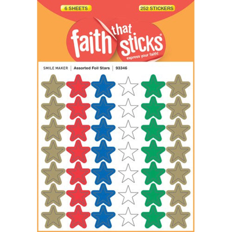 Assorted Foil Star Stickers 93346