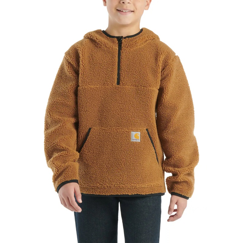 Boy’s Long-Sleeve Fleece Hooded Half-Zip Sweatshirt CA6587 4