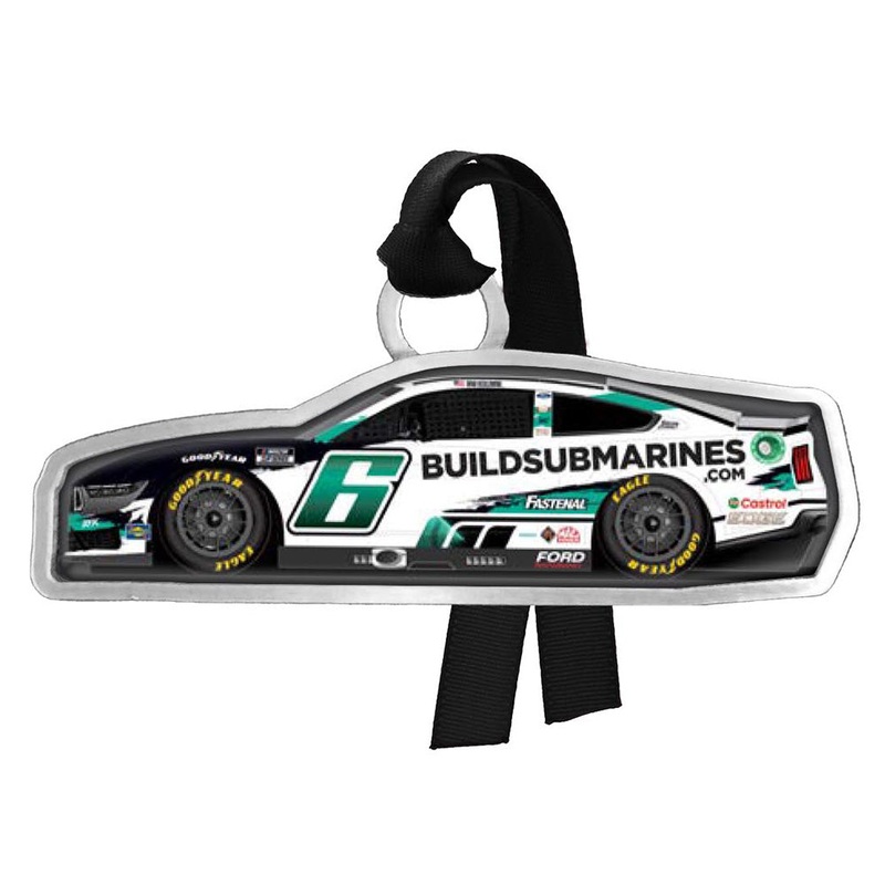 Brad Keselowski Pewter Car Christmas Ornament