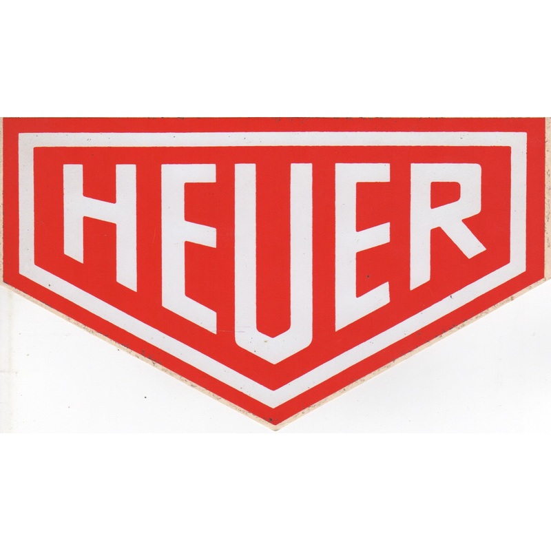 Heuer Sticker 1975 (As on Ferrari 312 T)(Large)