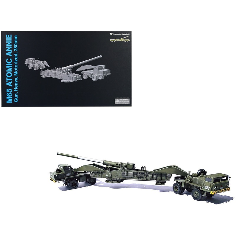 United States M65 Atomic Cannon “Atomic Annie” Artillery Olive Drab “Traveling Mode” US Army “NEO Dragon Armor” Series 1/72 Plastic Model by Dragon Models