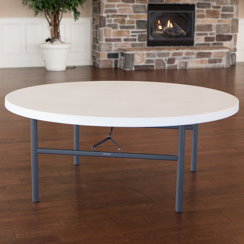 Round Folding Table Commercial Grade 72-inch 2673