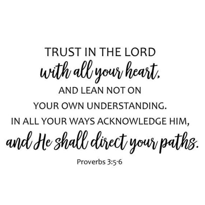 Trust in the Lord Vinyl Wall Decal 6026 17×28 inches