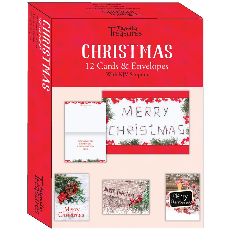 Winter Berries Christmas Boxed Cards FT22791