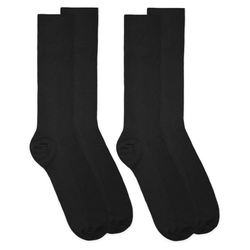 Women’s Non-Binding Dress Crew Socks 2 Pack 28123 Black