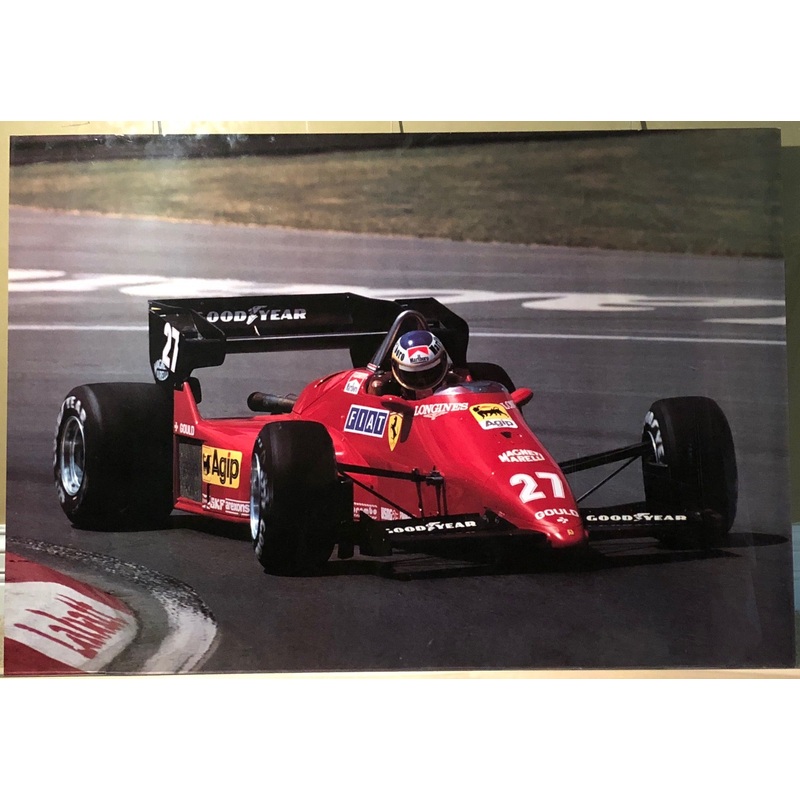 Alboreto on Ferrari 126 C4 Official Factory Poster (322/84)