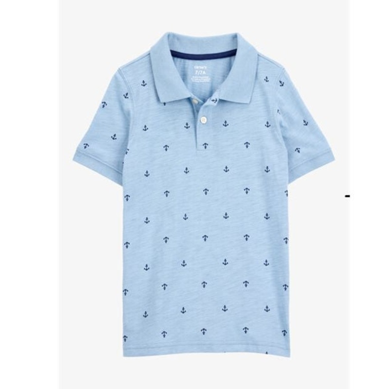Boys Anchor Polo Shirt -Blue 3S489510-420 4