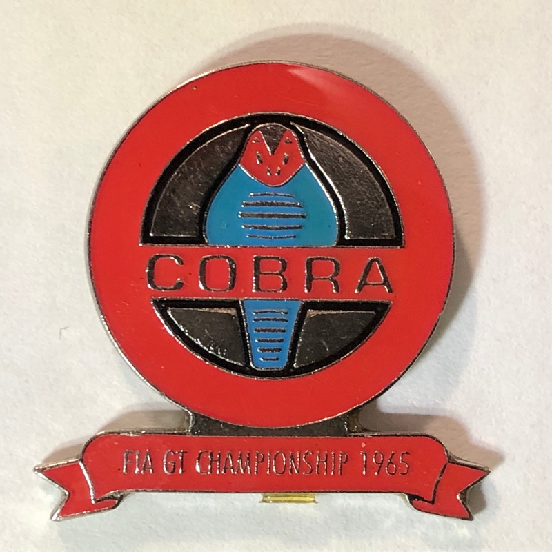 Cobra FIA GT Championship 1965 Vintage Lapel Pin