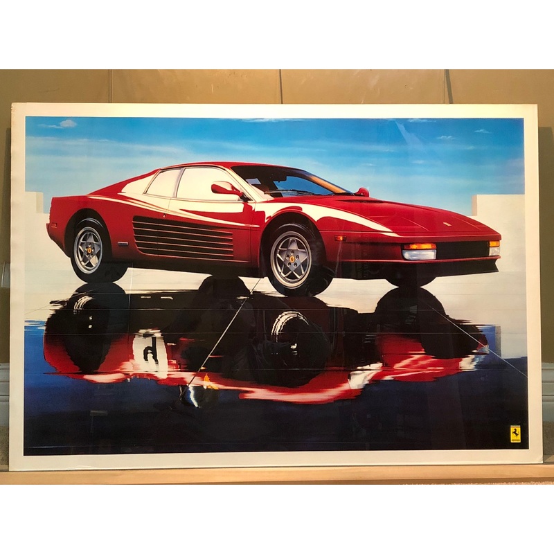 Ferrari Testarossa “Reflection” Poster