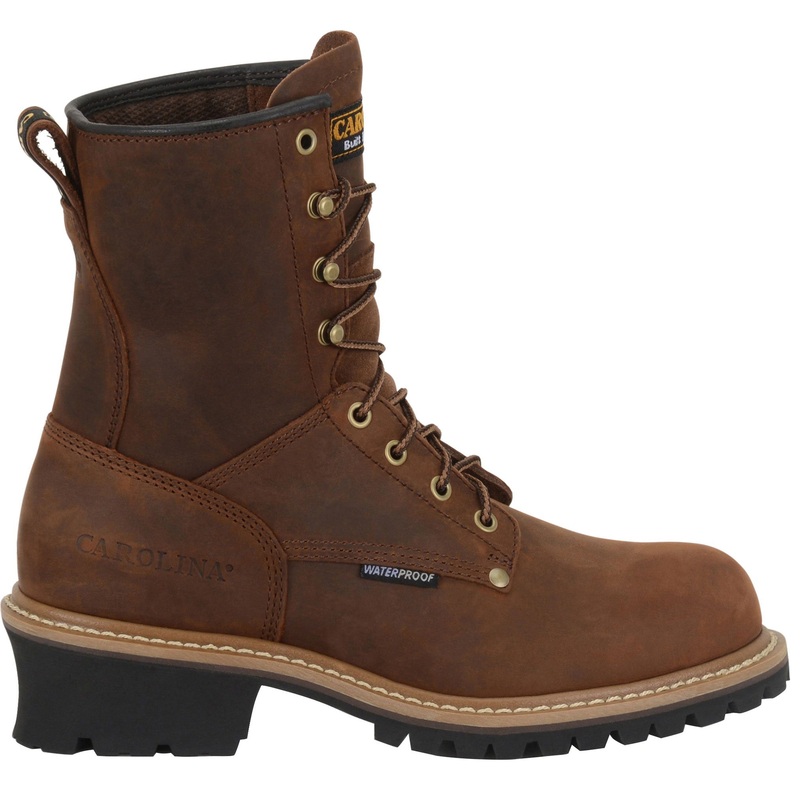 Men’s 8 inch Elm Logger Safety Toe Work Boots 9821 8 2E
